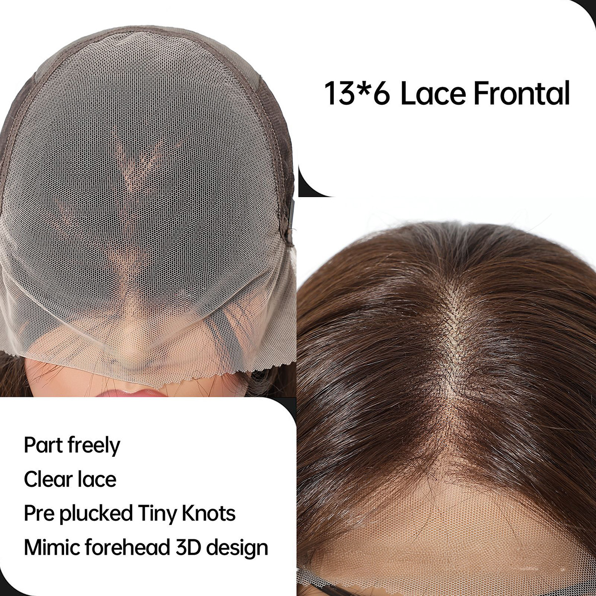 Loose Wave HD Lace Front Wig - Brown, 100% Hand-Tied Mono Top, 26 Inch (65cm)