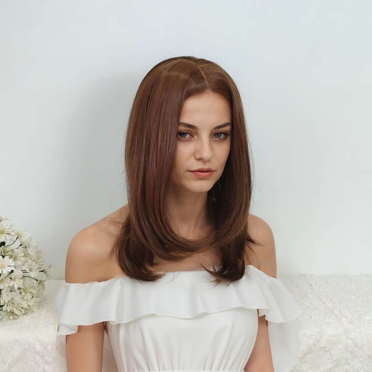 Maya 18” Loose Wave HD Lace Front Wig - Ginger, Beginner-Friendly