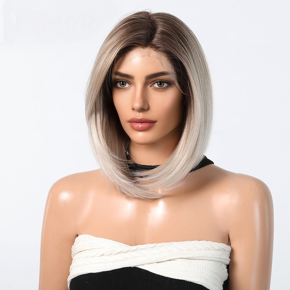 Ava | Ombré Blonde Short 13*6 HD Lace Frontal Wig (Hand-Tied)