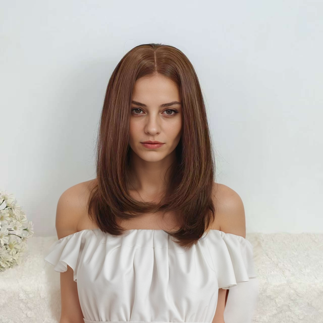 Maya 18” Loose Wave HD Lace Front Wig - Ginger, Beginner-Friendly