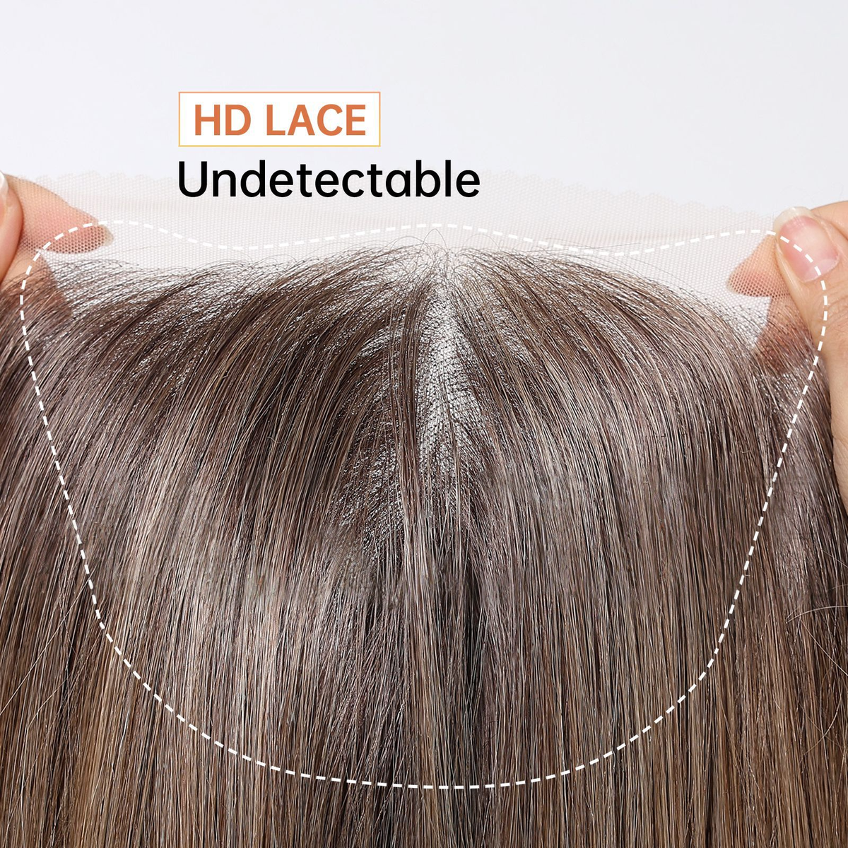 Straight HD Lace Front Wig - Ombre Brown, Beginner-Friendly, 26 Inch (66cm)