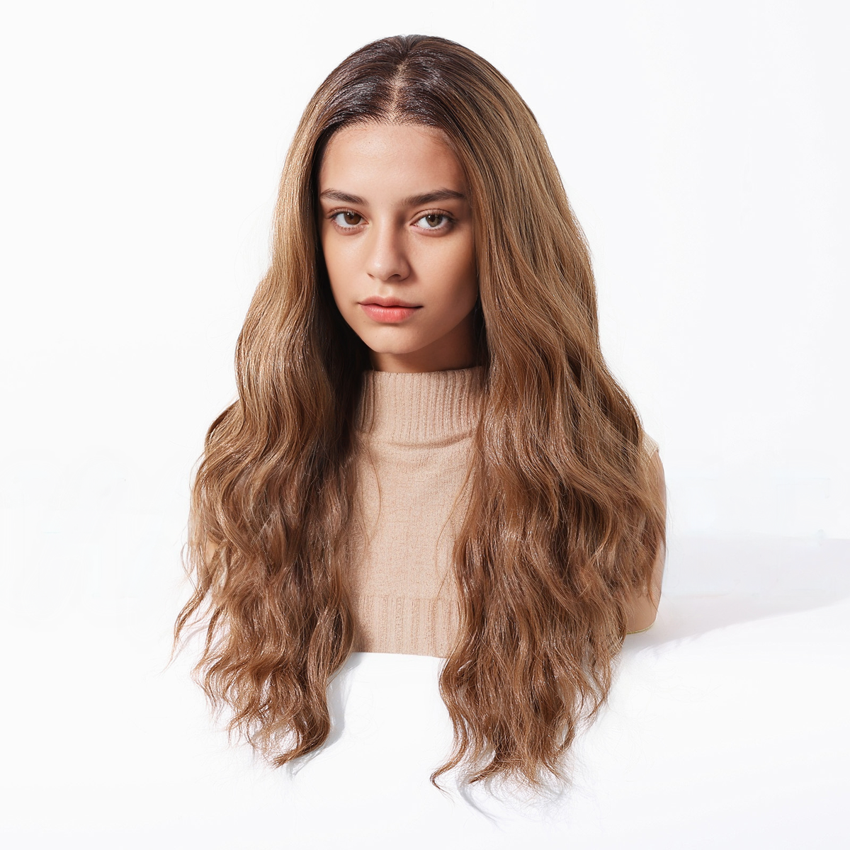 Body Wave HD Lace Front Wig - Ombre Copper, Beginner-Friendly, 22 Inch (56cm)