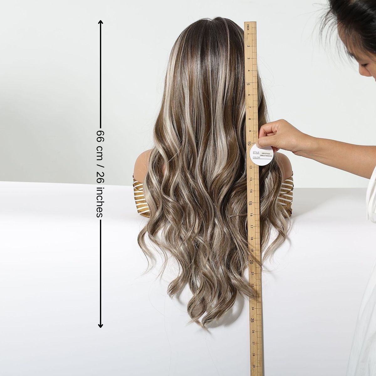 Lottie | Dark Gery Long Wavy 13*6 HD Lace Frontal Wig (Hand-Tied)