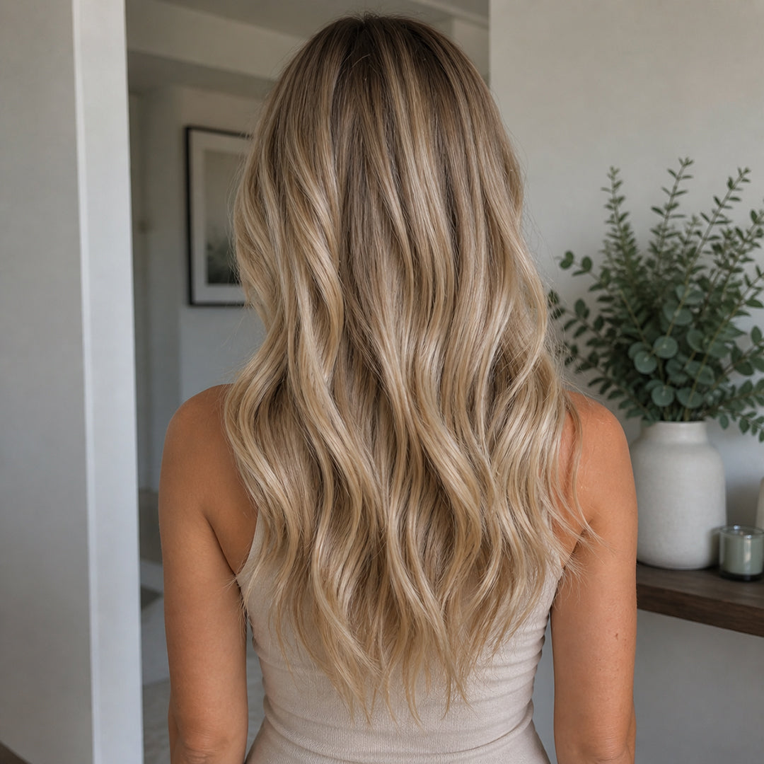 Seamless Clip-Ins, Dirty Blonde Balayage #18/60