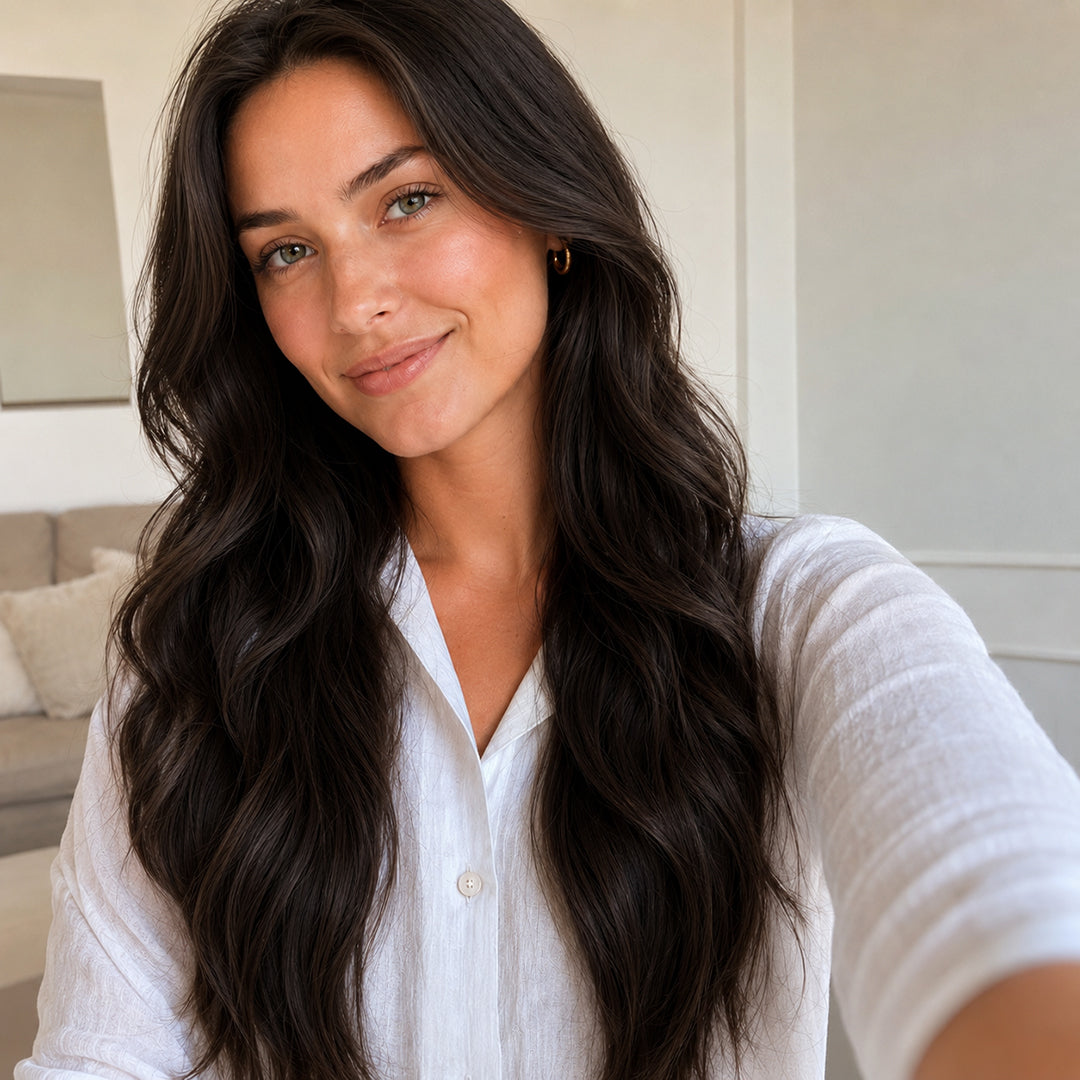 Invisible Halo Extensions, Dark Brown #2