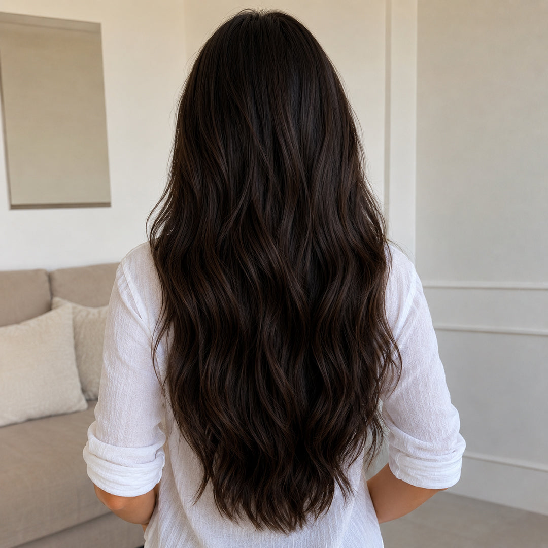 Invisible Halo Extensions, Dark Brown #2