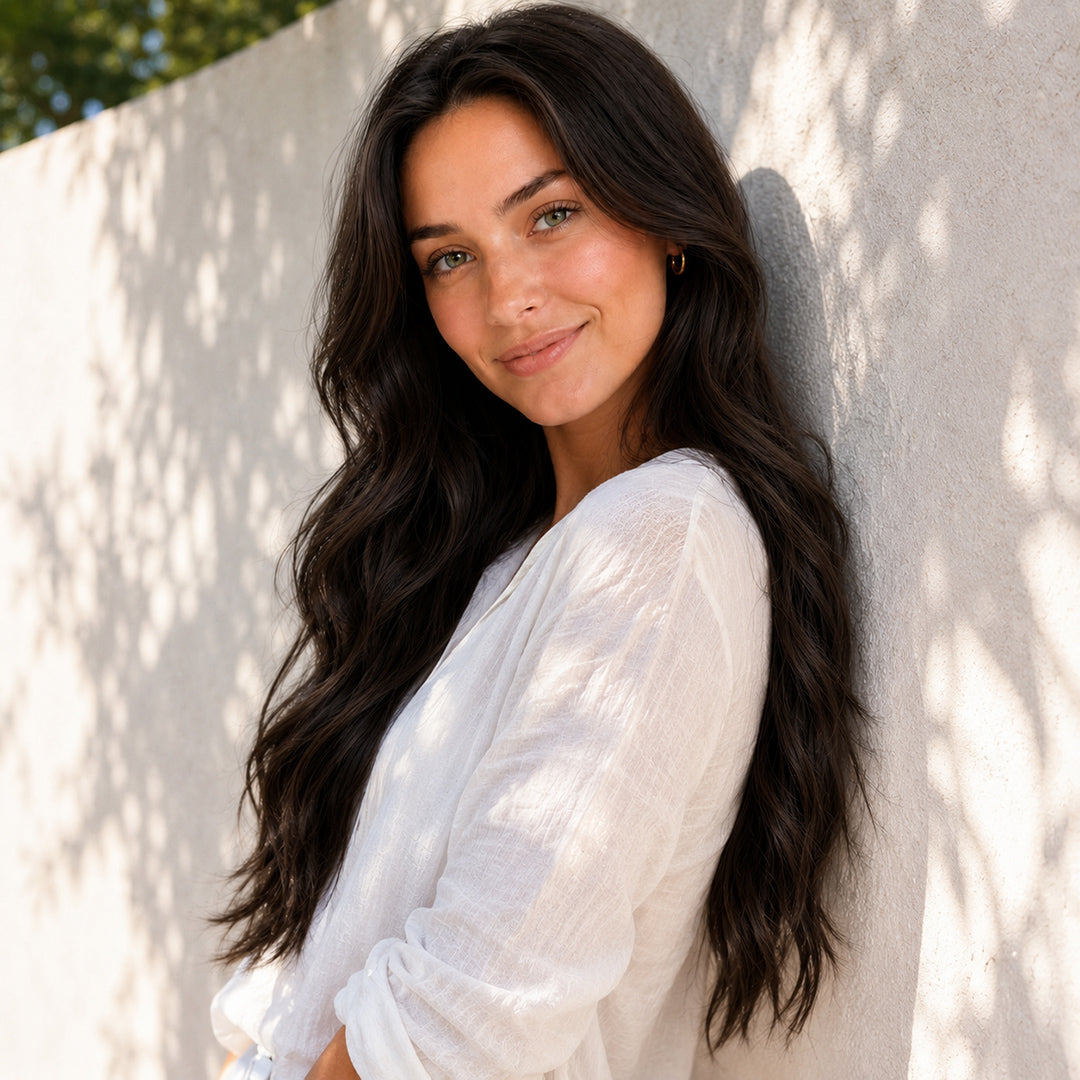 Invisible Halo Extensions, Dark Brown #2