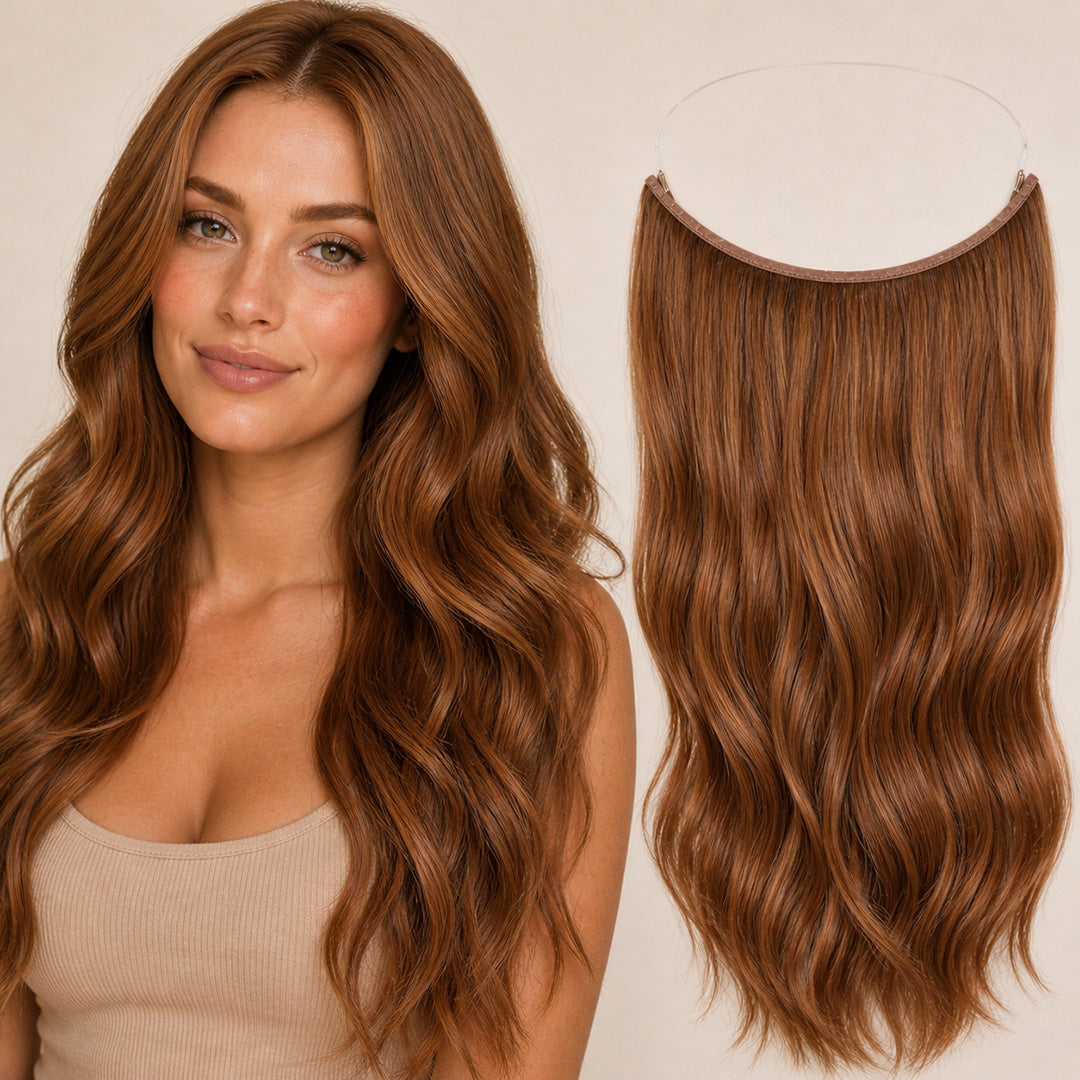 Invisible Halo Extensions, Light Auburn #30