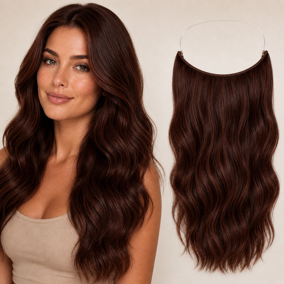 Invisible Halo Extensions, Dark Auburn #33