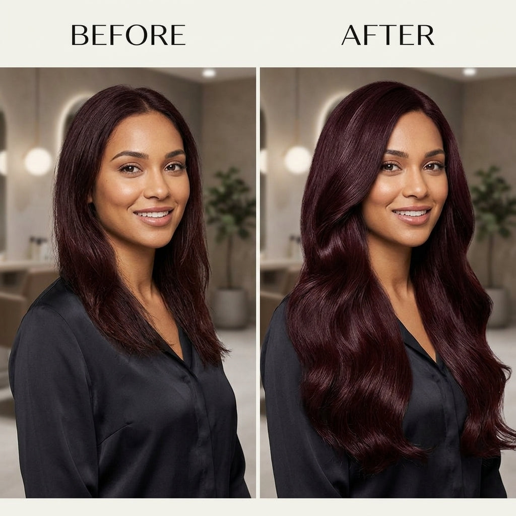 33 Dark Cherry Halo Human Hair Extension