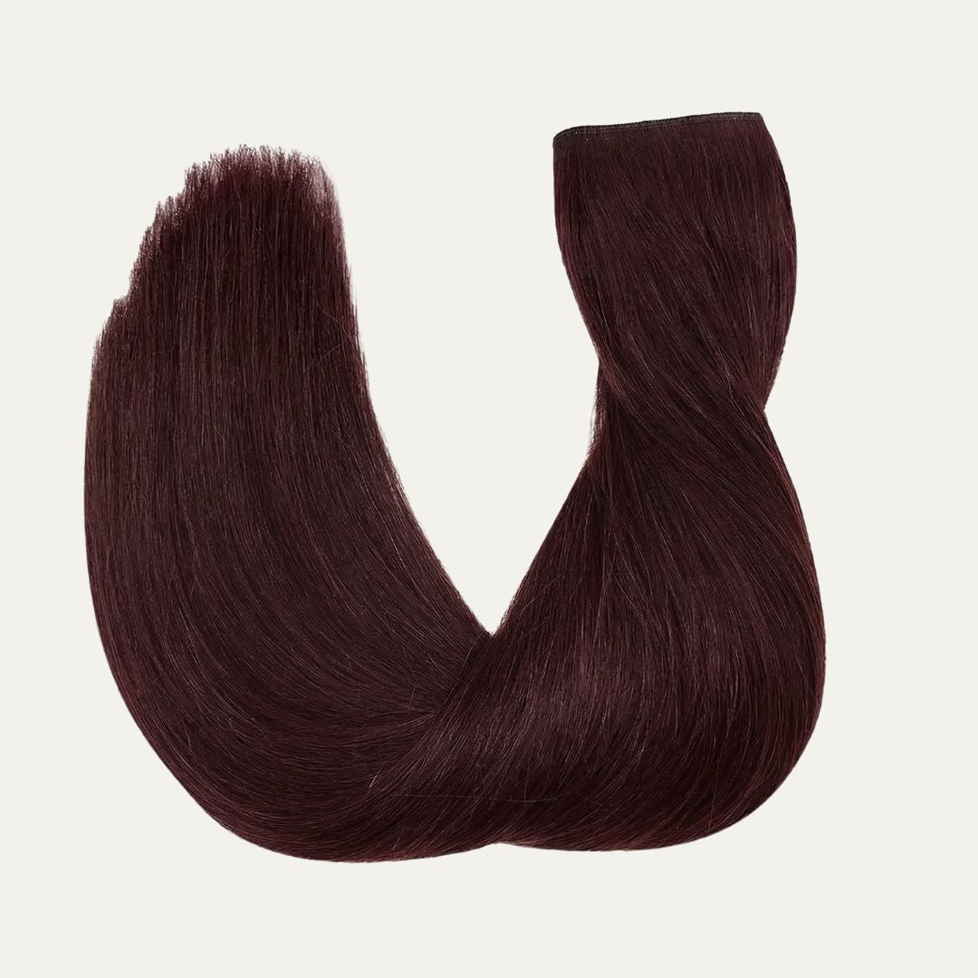33 Dark Cherry Halo Human Hair Extension