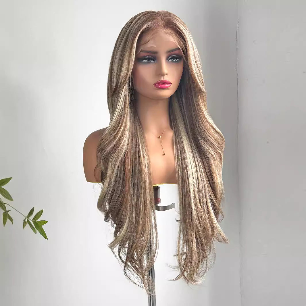 Arabella | Ombré Blonde Long Wavy 13*6 HD Lace Frontal Wig (Hand-Tied)