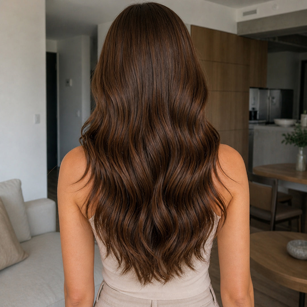 Seamless Clip-Ins, Chestnut Brown #6