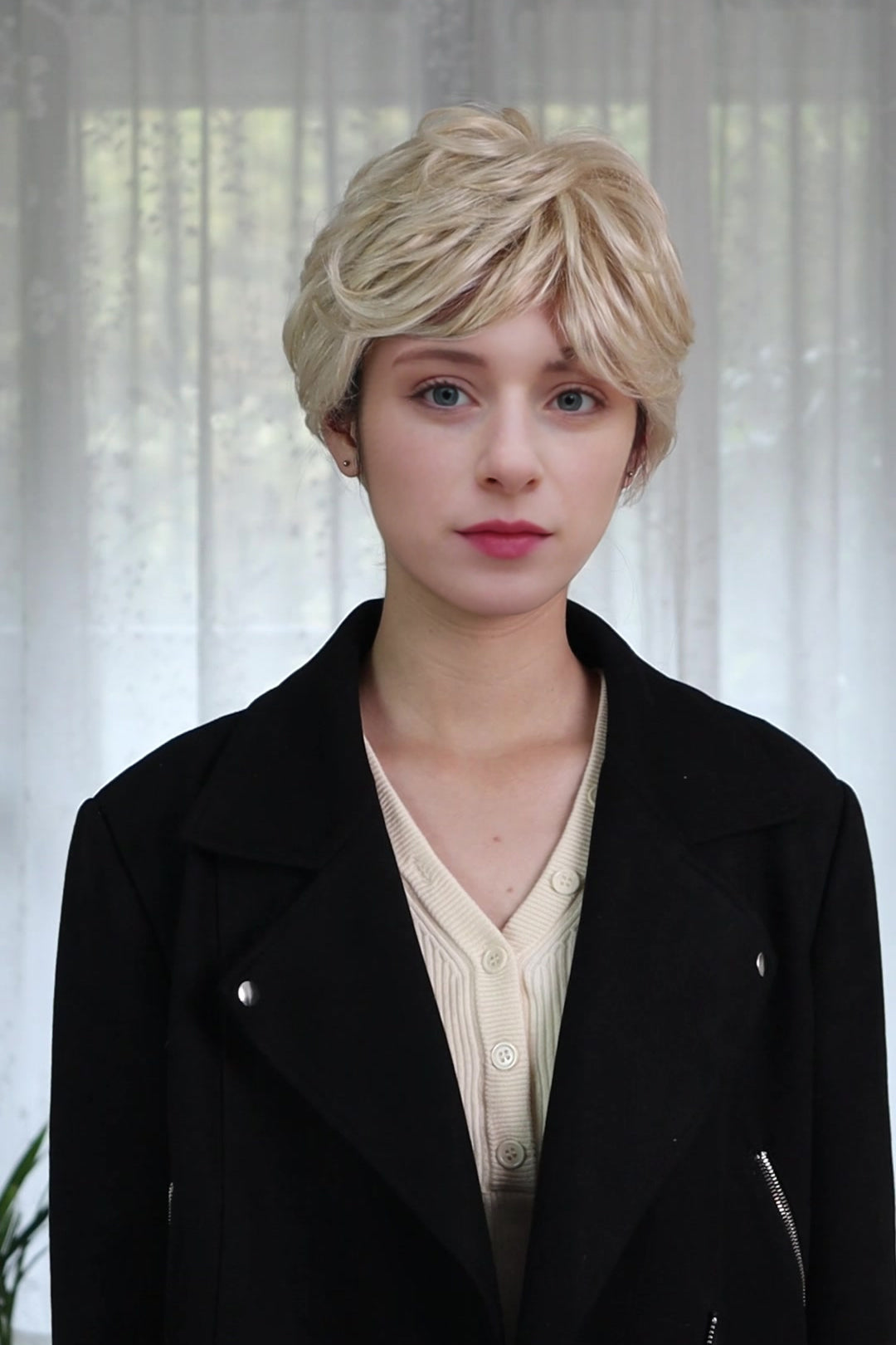 Sofia – White Blonde Signature Mono Top Lace Front Wig