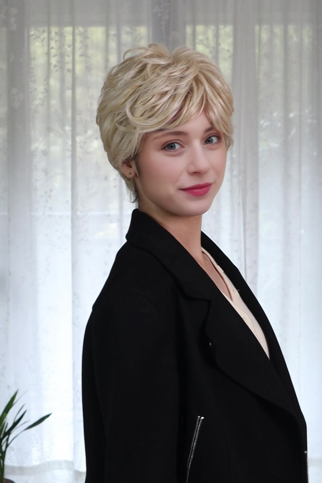 Sofia – White Blonde Signature Mono Top Lace Front Wig