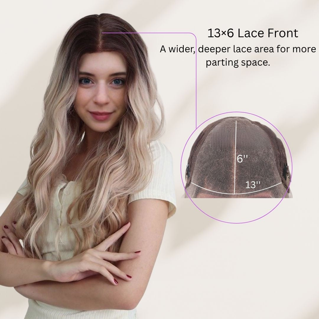 Isla – Ash Blonde · 26" | 13×6 Lace Front Wig