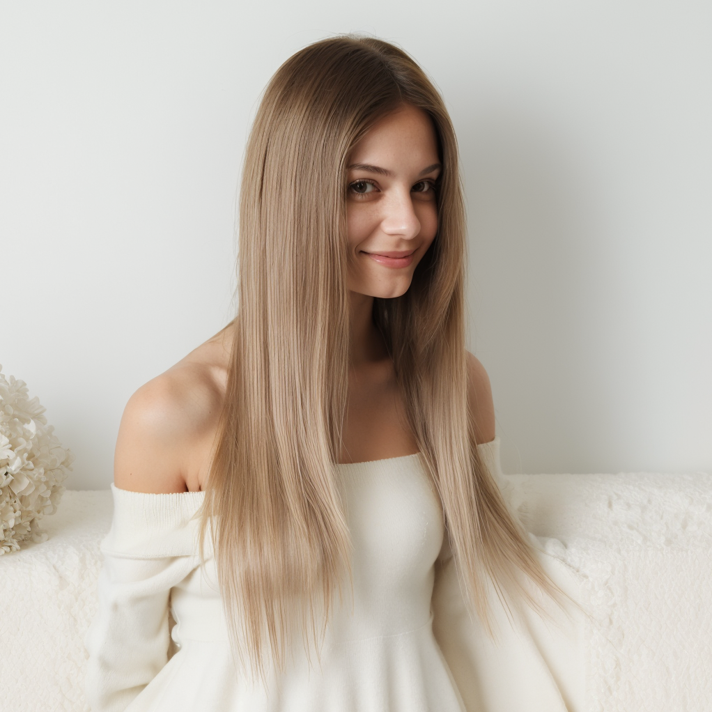 Straight HD Lace Front Wig - Brown, Beginner-Friendly, 26 Inch (65cm)