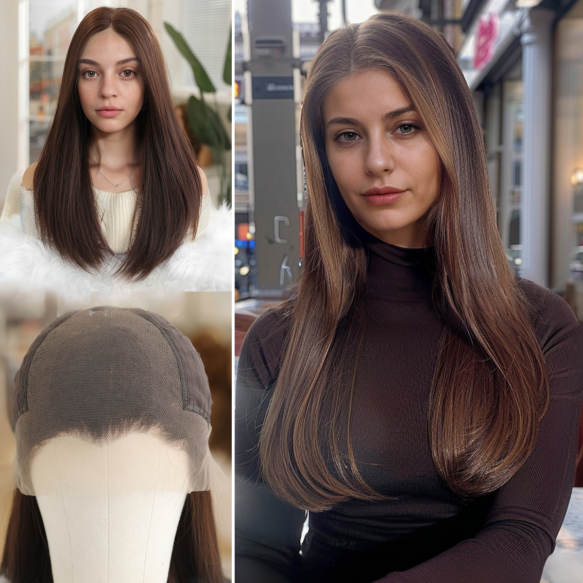 Amelia 22” Loose Wave HD Lace Front Wig - Chocolate Brown, Beginner-Friendly