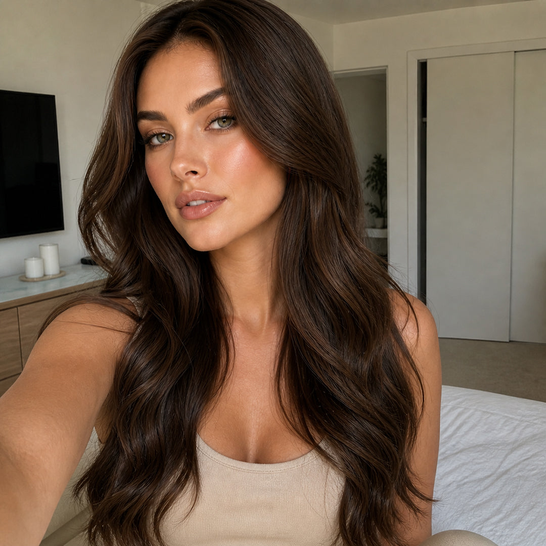 Seamless Clip-Ins, Chocolate Brown #4