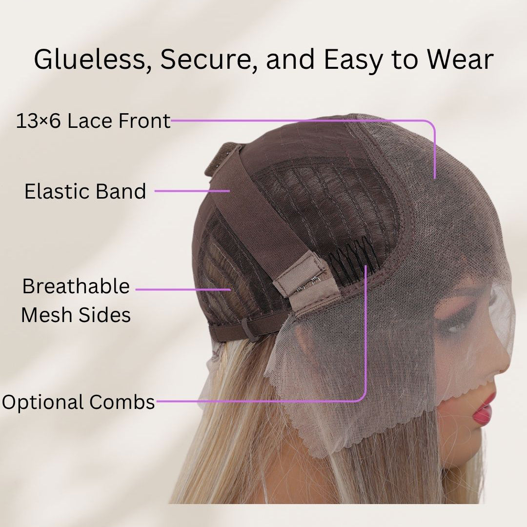 Valerie — Deep Chocolate Brown · 28" | 13×6 Lace Front Wig