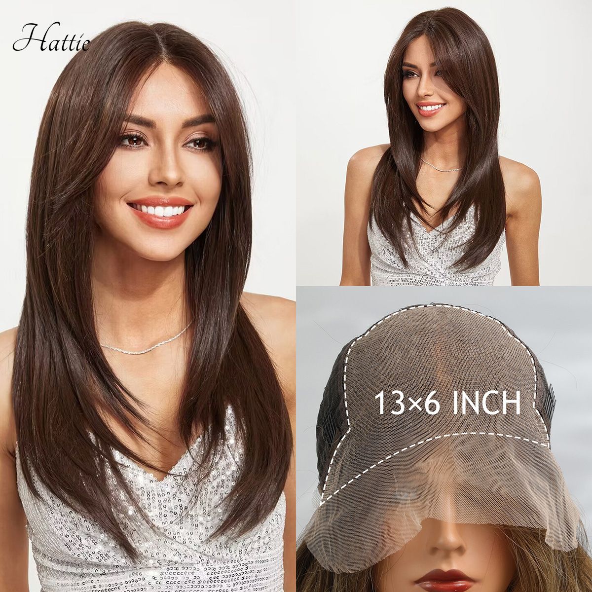 Hattie | Brown Medium 13*6 HD Lace Frontal Wig (Hand-Tied)