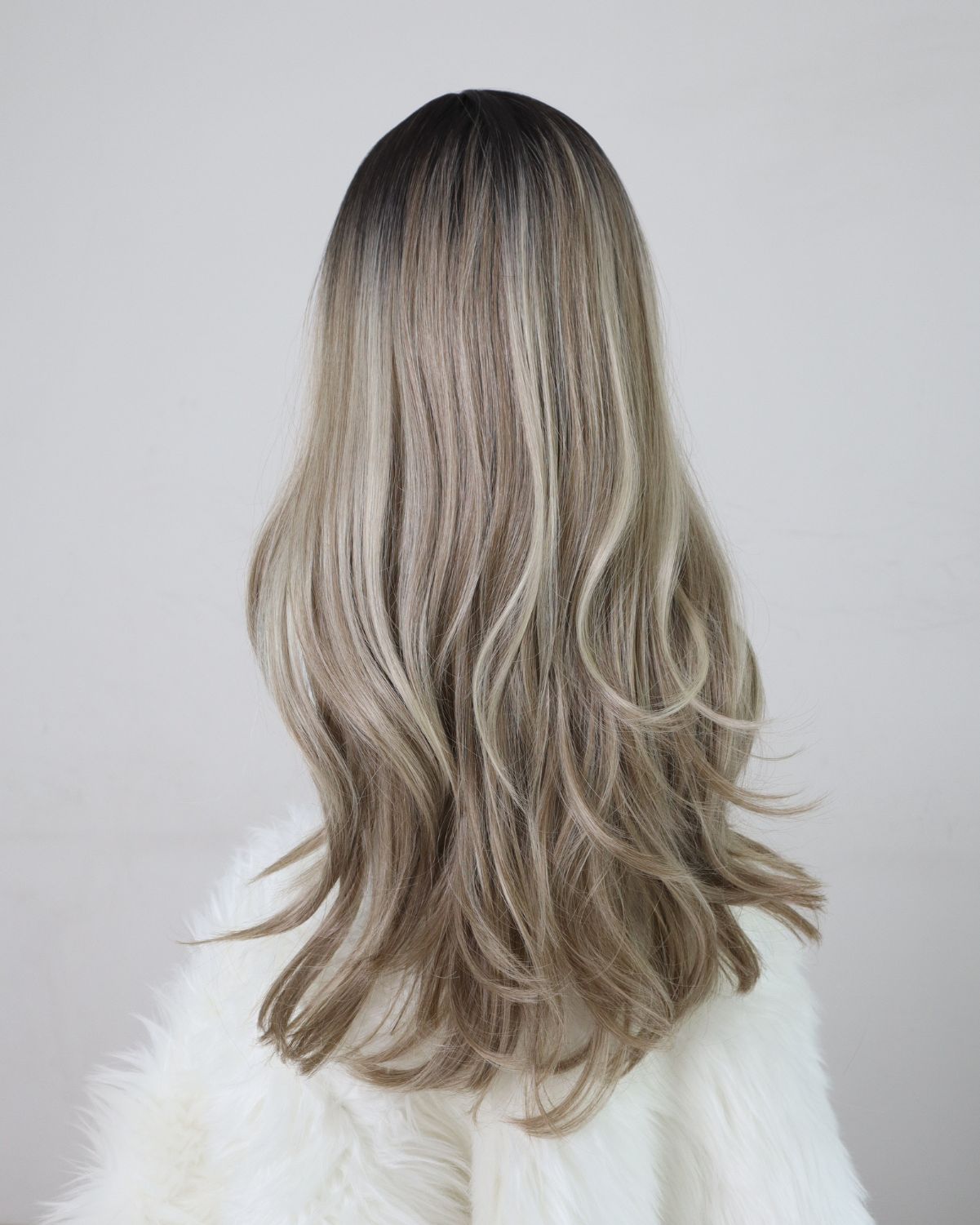 Nora – Ash Brown Blonde Balayage Signature Mono Top Lace Front Wig