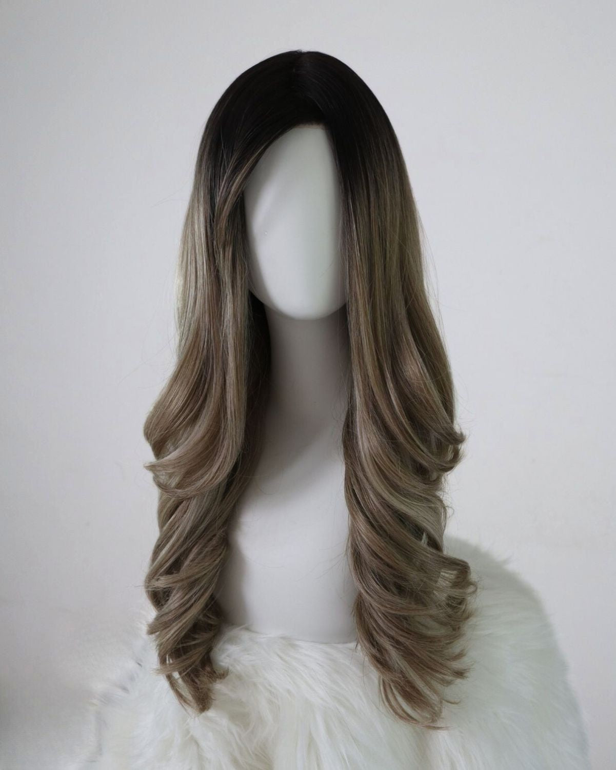 Nora – Ash Brown Blonde Balayage Signature Mono Top Lace Front Wig