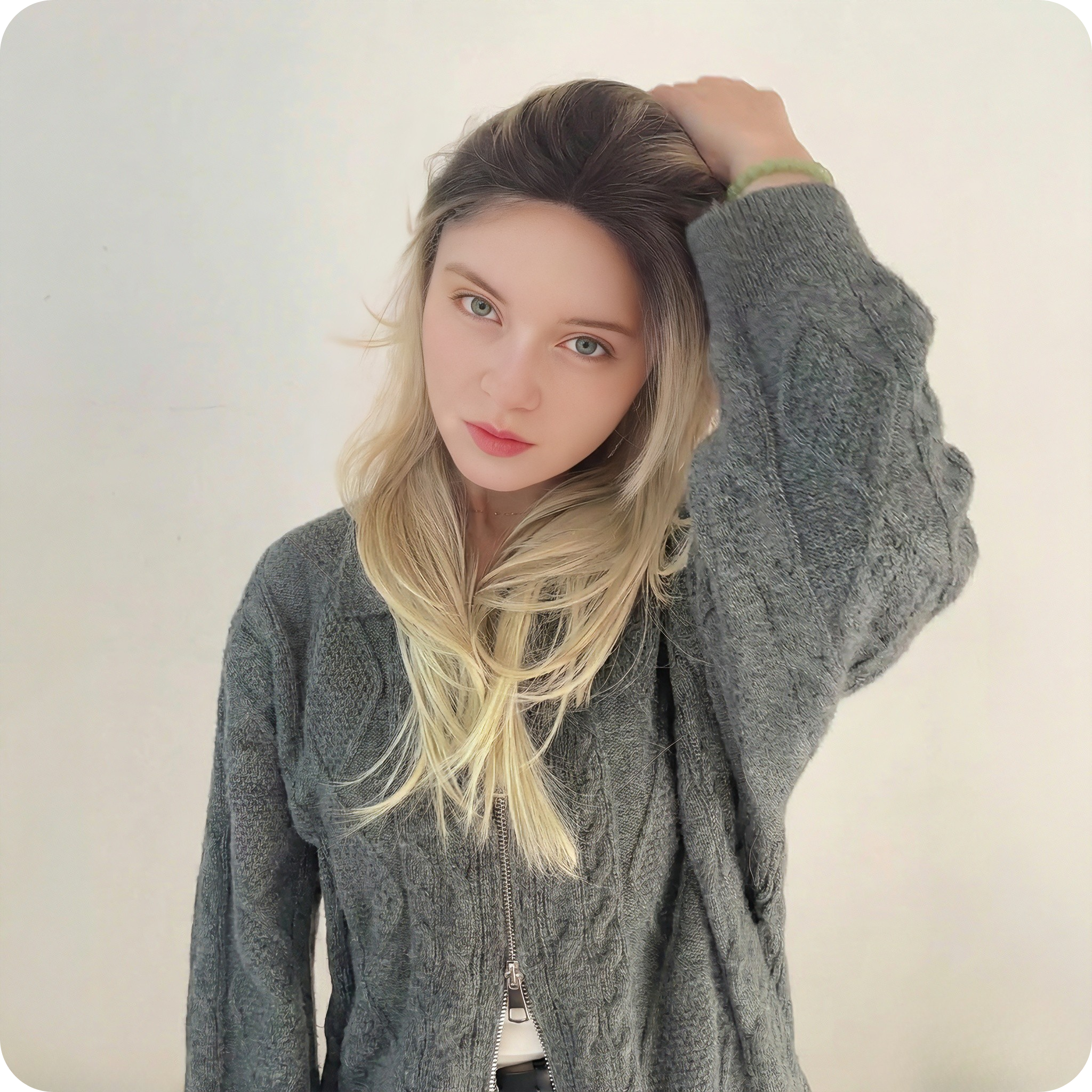 Eden – Ash Blonde Balayage Mono Top Lace Front Wig