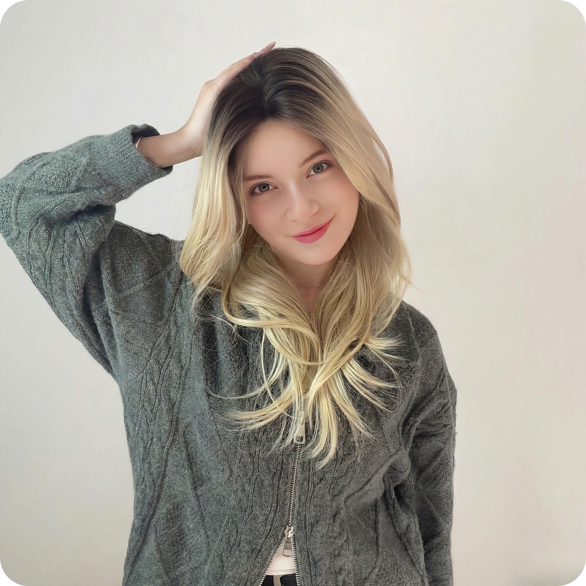 Eden – Ash Blonde Balayage Mono Top Lace Front Wig