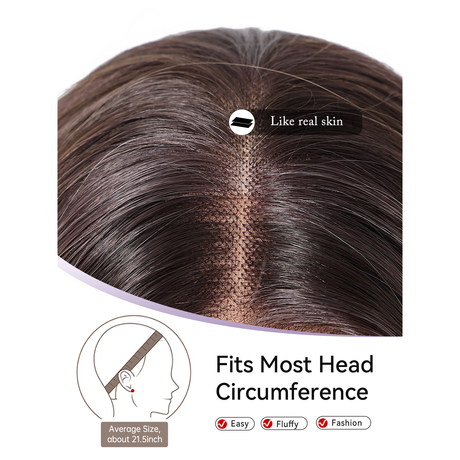 Ella 26” Body Wave HD Lace Front Wig - Ash Grey with White Blonde Highlights, Beginner-Friendly