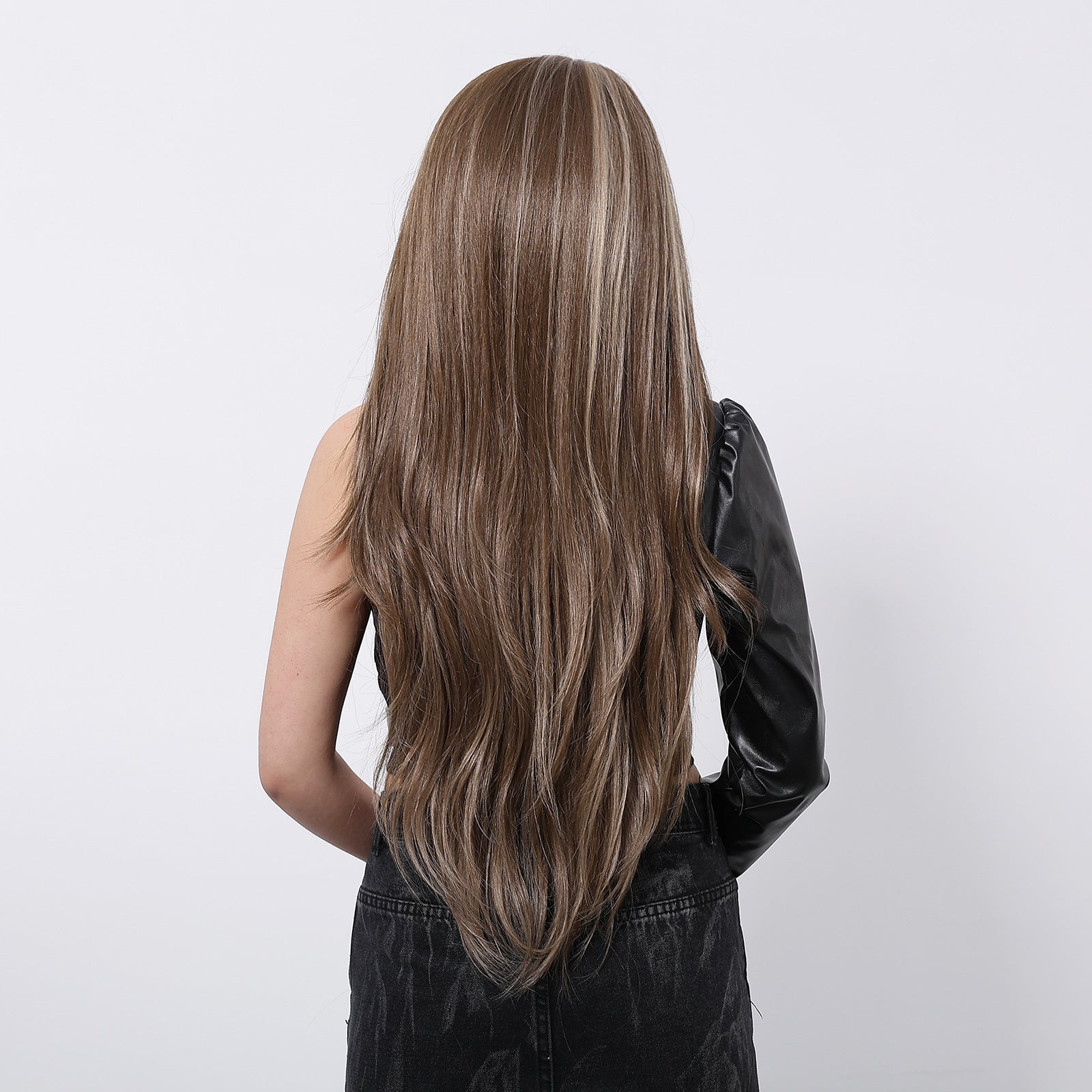 Gianna | Ombré Brown Long Straight 13*6 HD Lace Frontal Wig (Hand-Tied)