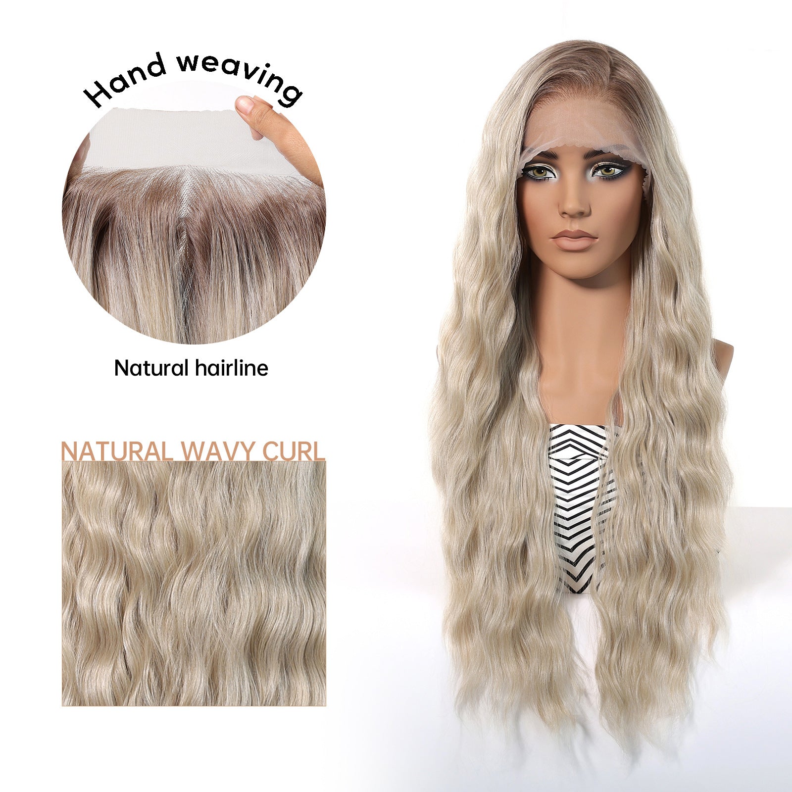 Lilah | Blonde Long 13*6 HD Lace Frontal Wig (Hand-Tied) 30