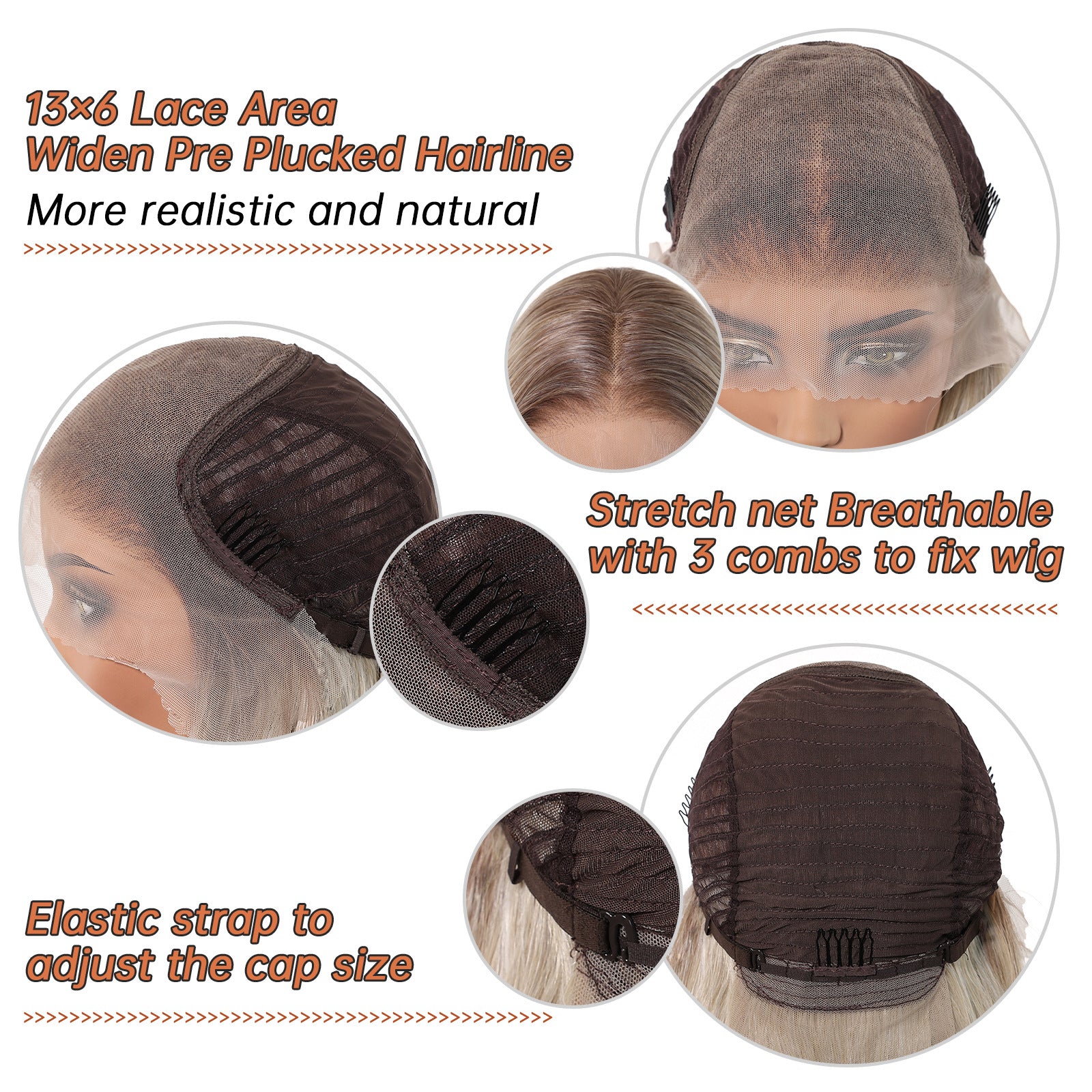 Lilah 30” Loose Wave HD Lace Front Wig - Ash Blonde, Hand-Tied Monofilament Top