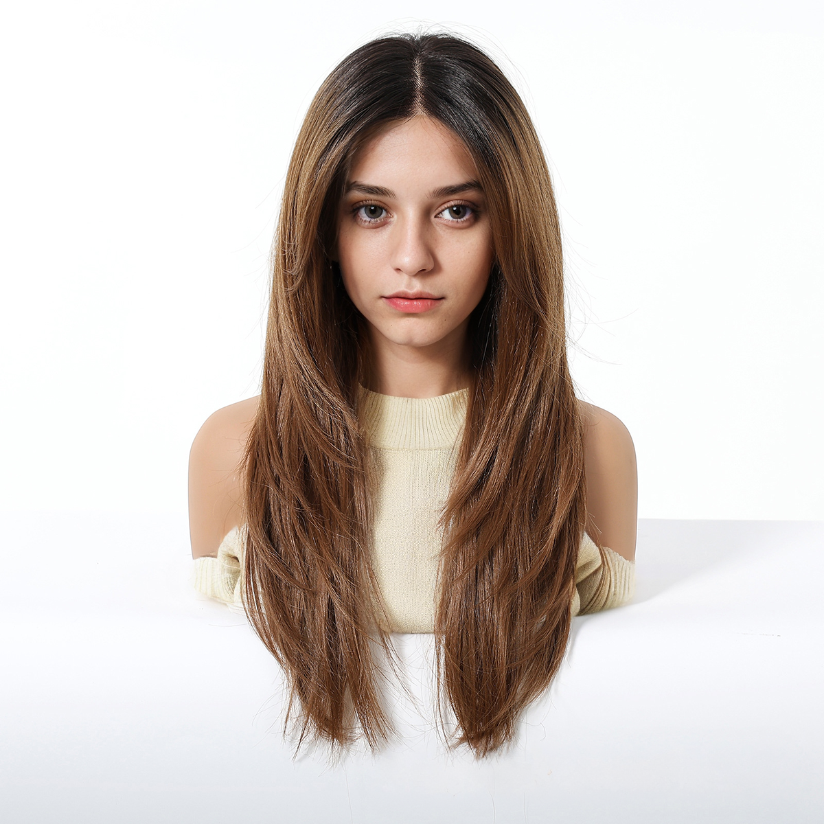 Loose Wave HD Lace Front Wig - Pmbre Brown, 100% Hand-Tied Mono Top, 22 Inch (55cm)