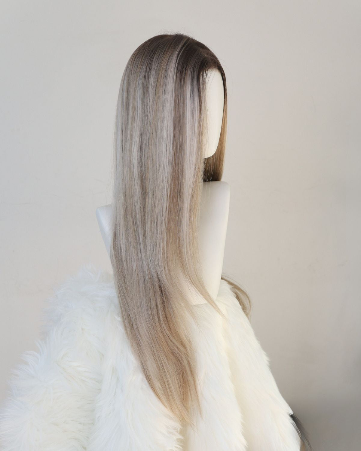 CELINE — Rooted Ash Blonde 13×6 Lace Front Wig