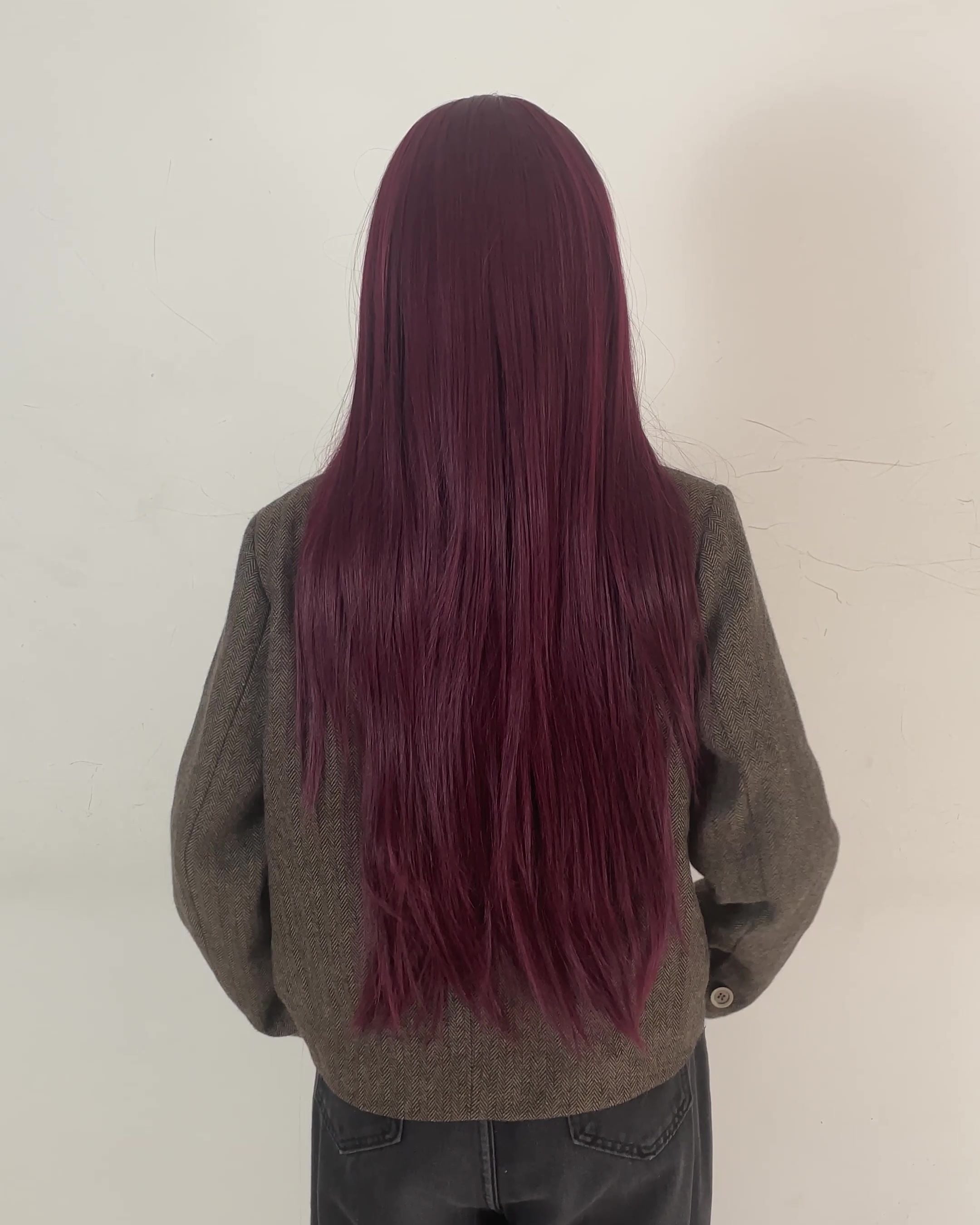 Serena – Deep Burgundy Classic 13x6 Lace Front Wig