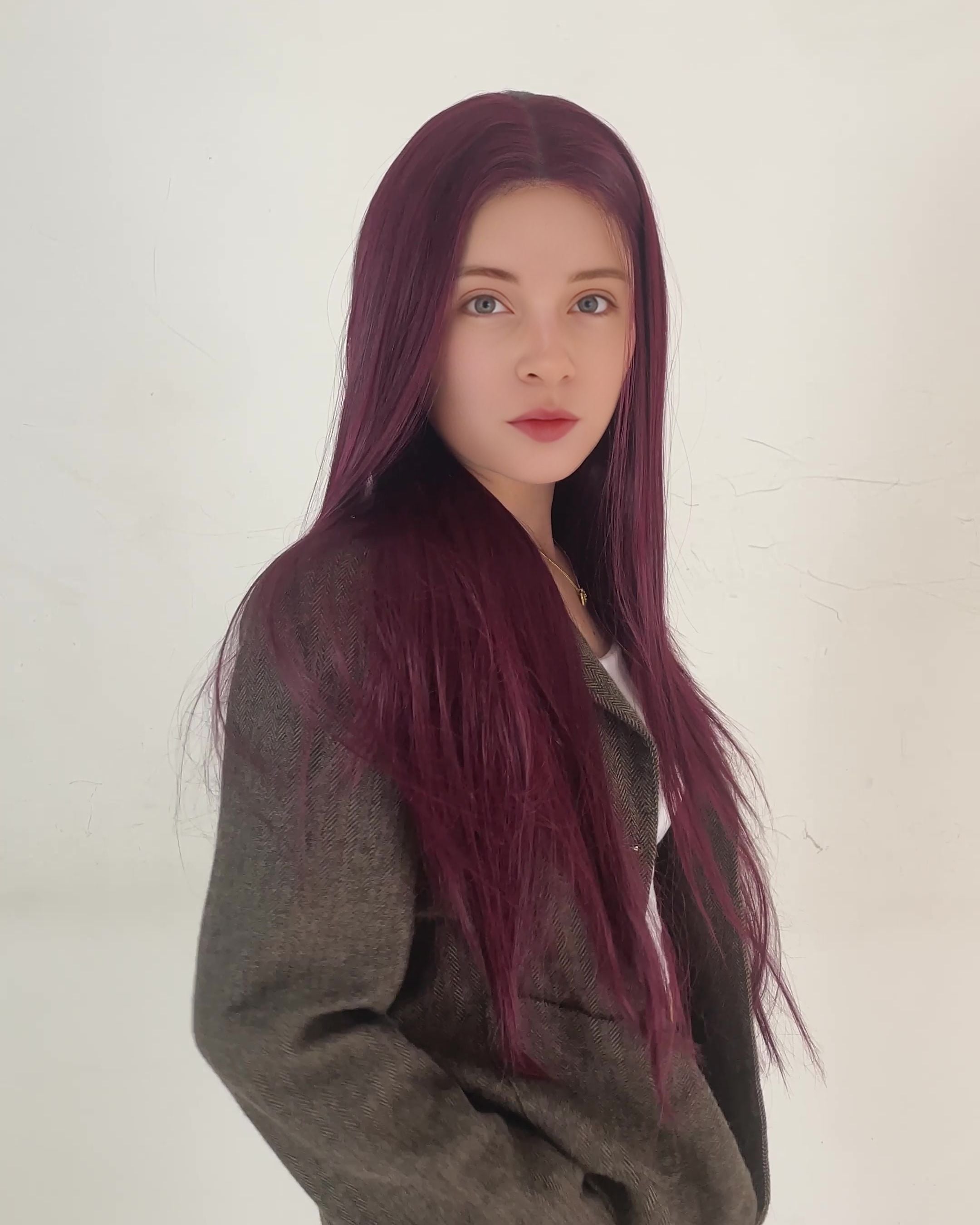 Serena – Deep Burgundy Classic 13x6 Lace Front Wig