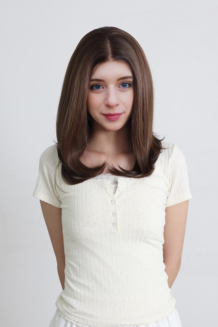 Amelia — Chestnut Brown · 22" | 13×6 Lace Front Wig