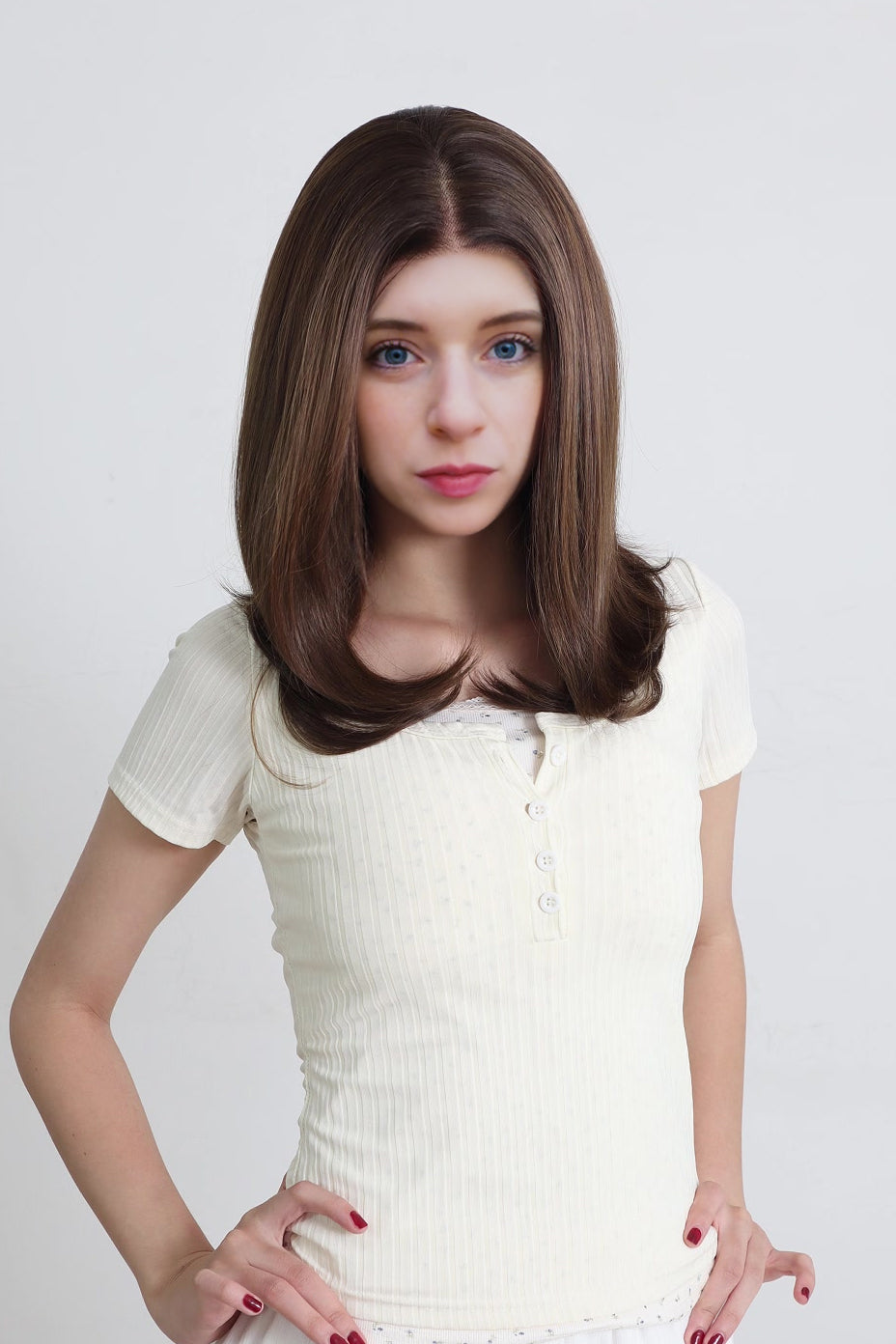 Amelia — Chestnut Brown · 22" | 13×6 Lace Front Wig