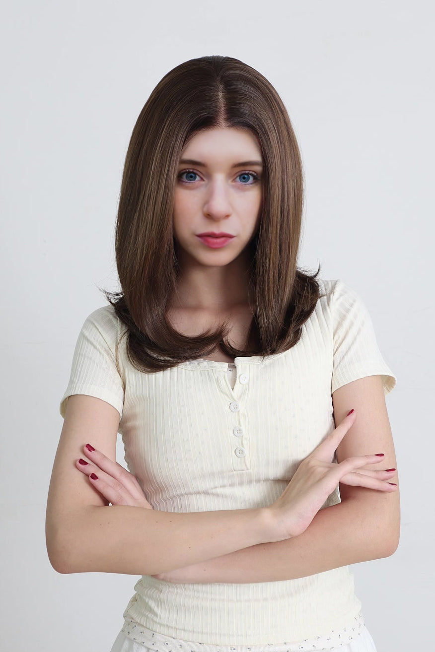 Amelia — Chestnut Brown · 22" | 13×6 Lace Front Wig