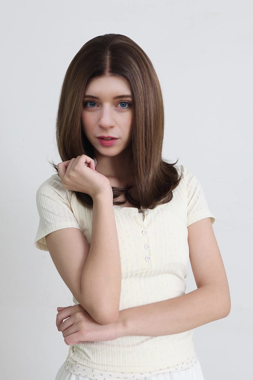 Amelia — Chestnut Brown · 22" | 13×6 Lace Front Wig