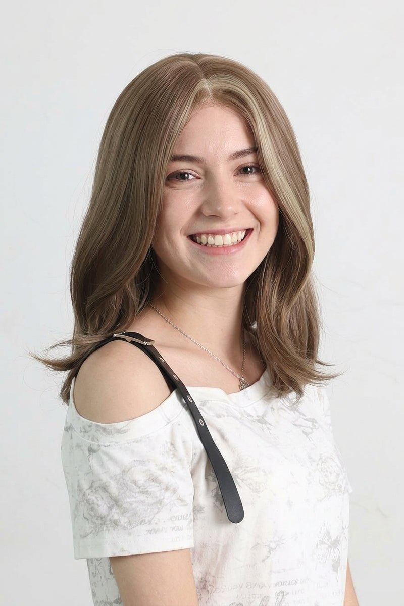 Evie — Soft Chestnut Brown · 18" | 13×6 Lace Front Wig