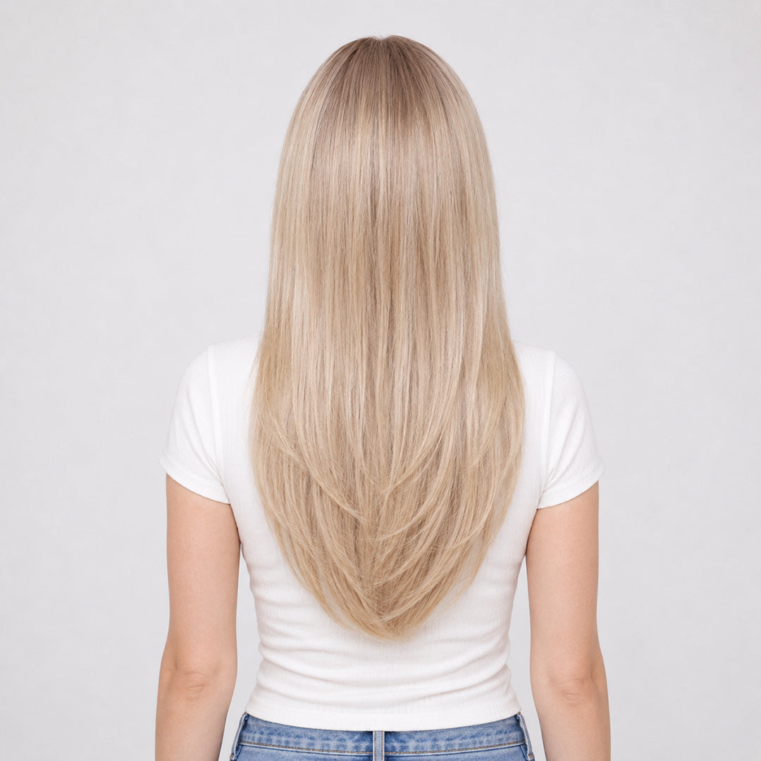 Elara — Light Ash Blonde · 28" | 13×6 Lace Front Wig