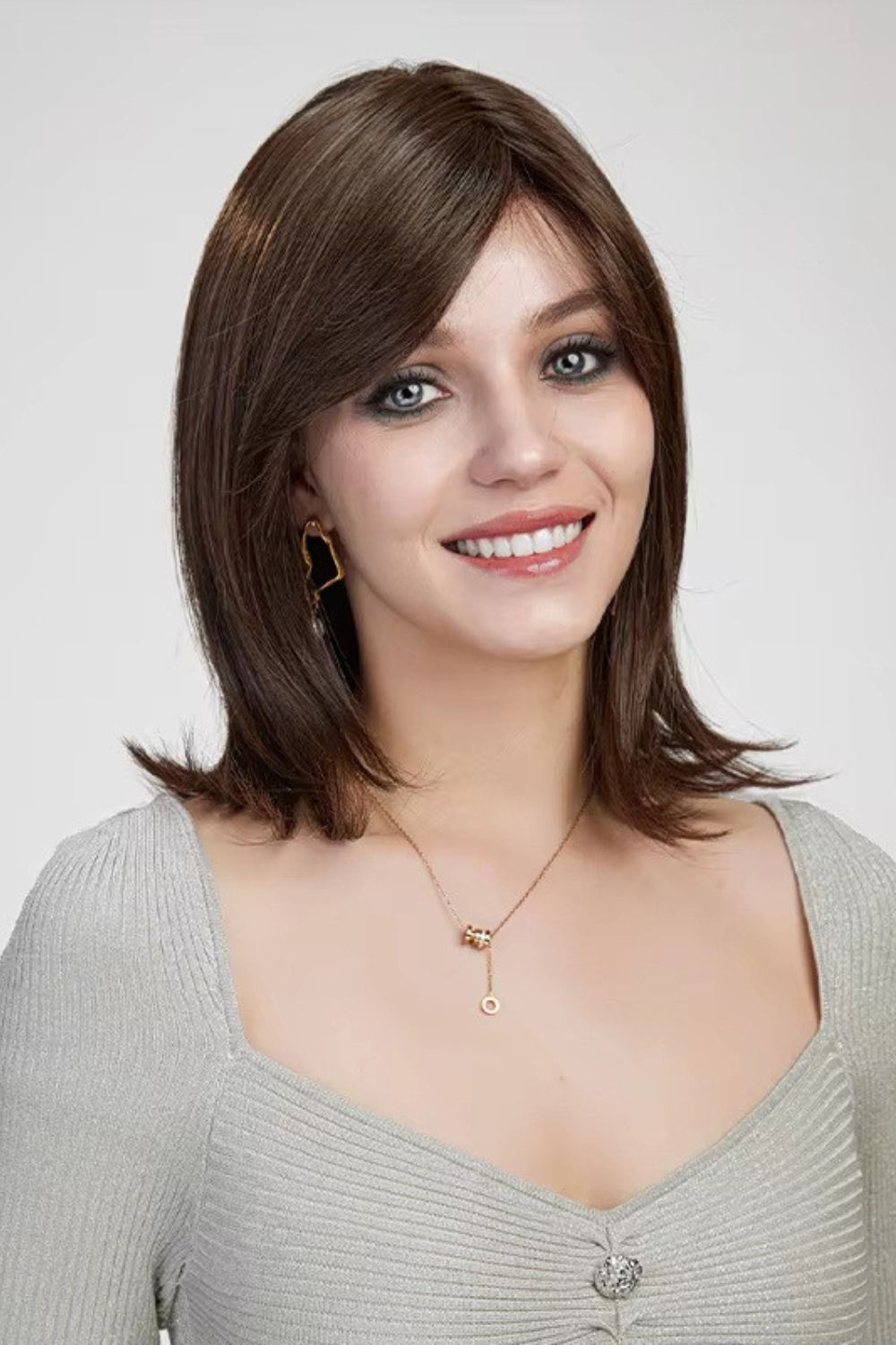 Adele — 14" Mono Top Swirl Part Lace Front Wig