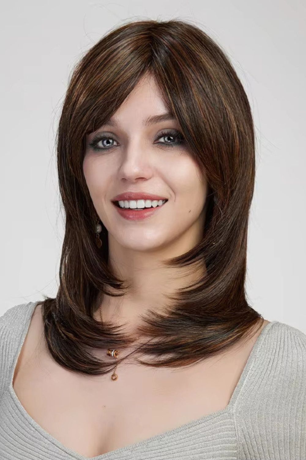 Stella — Medium Mono Top Natural Part Lace Front Wig