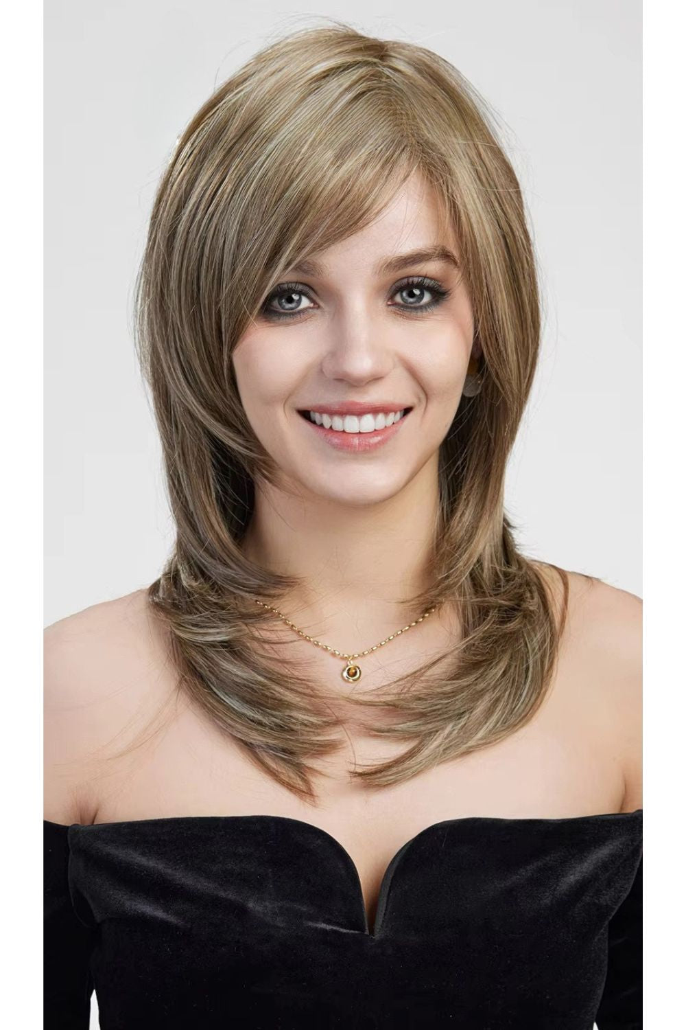 Stella — Medium Mono Top Natural Part Lace Front Wig