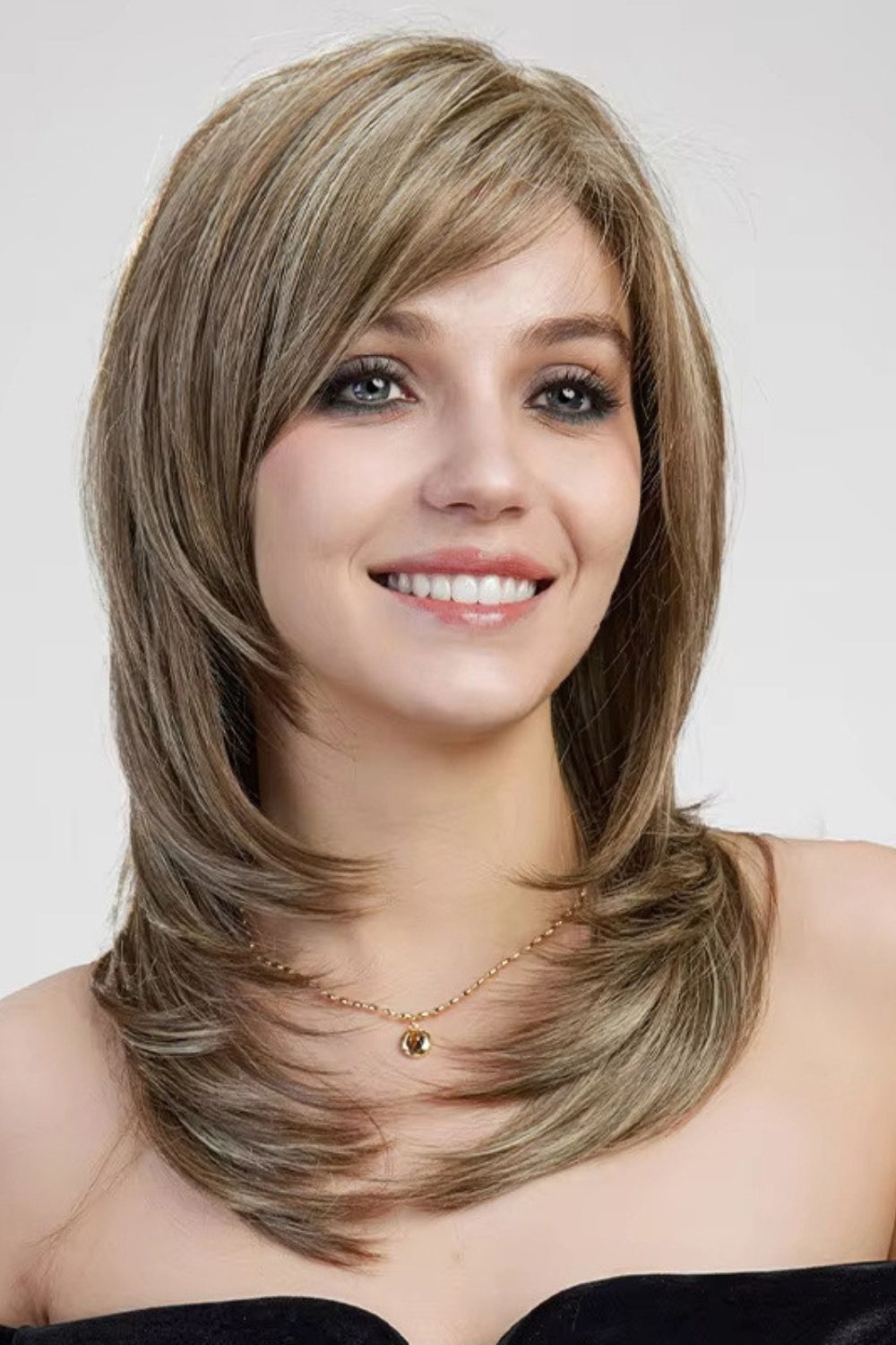Stella — Medium Mono Top Natural Part Lace Front Wig