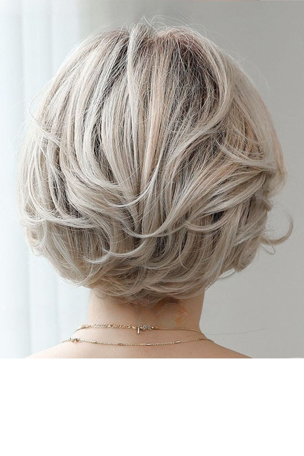 Serena — Short Mono Top Natural Part Lace Front Wig