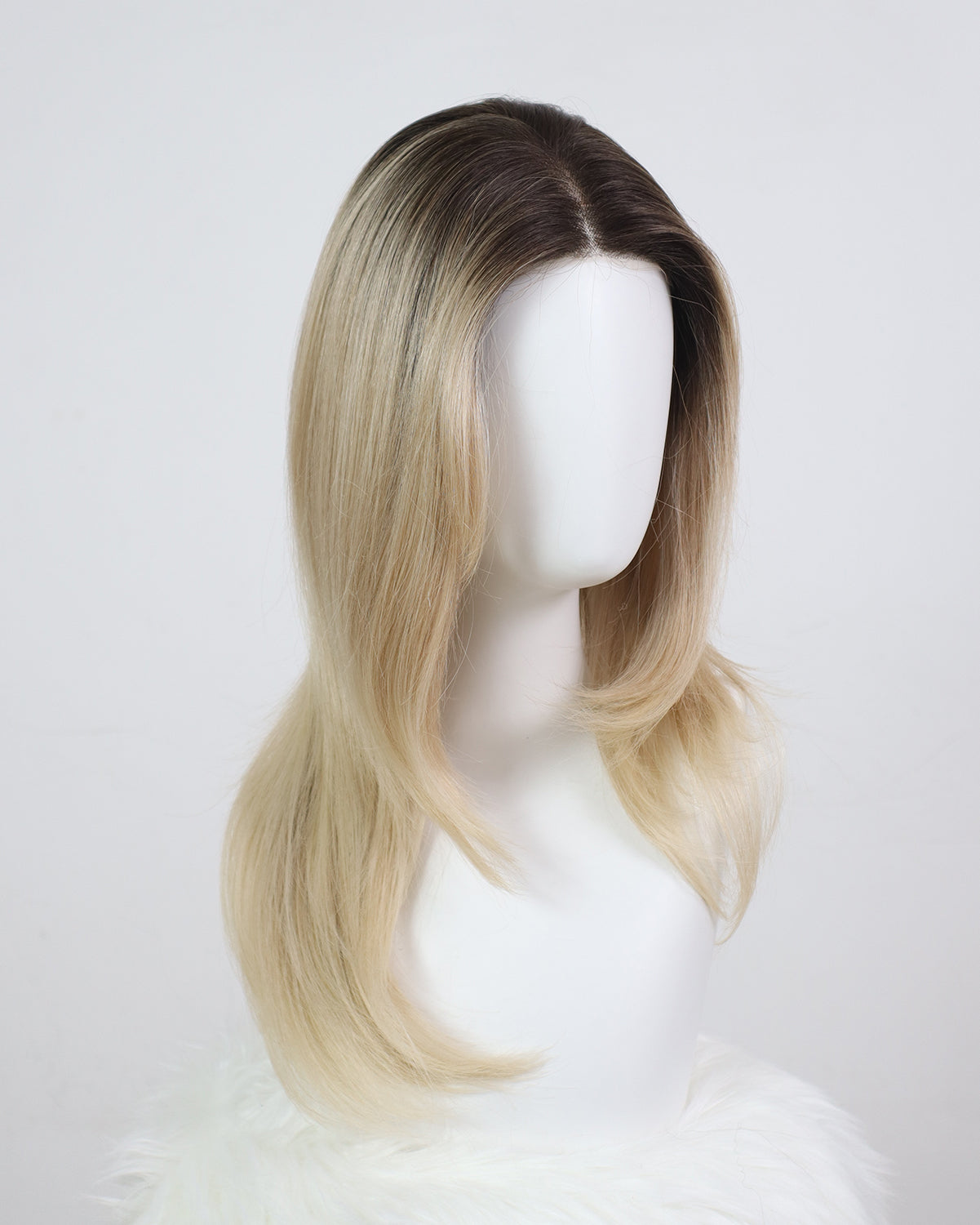 Eden – Ash Blonde Balayage Signature Mono Top Lace Front Wig