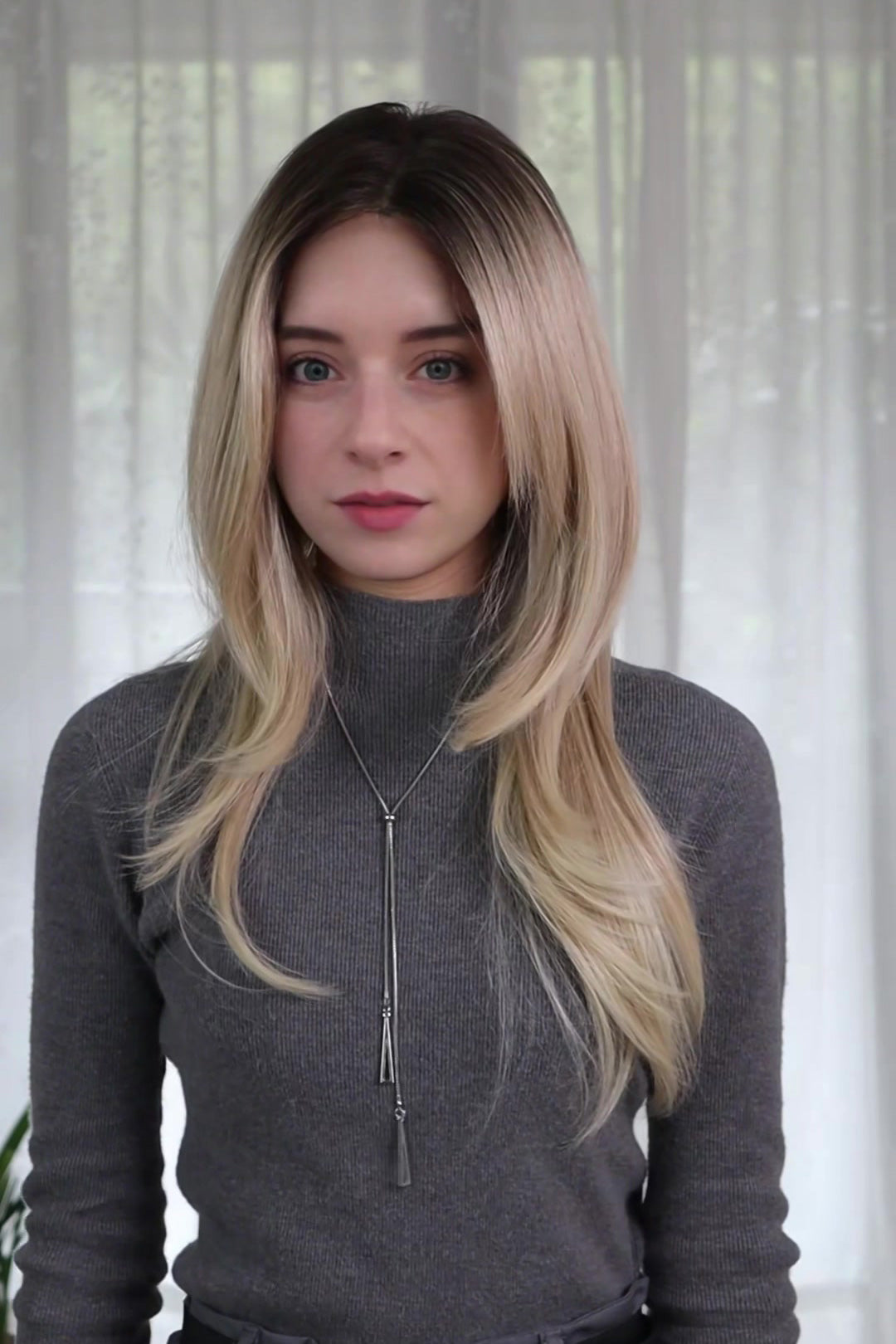 Eden – Ash Blonde Balayage Signature Mono Top Lace Front Wig